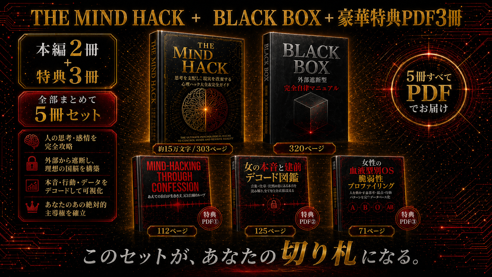 THE MIND HACK BLACK BOX 豪華特典PDF3冊 セット販売